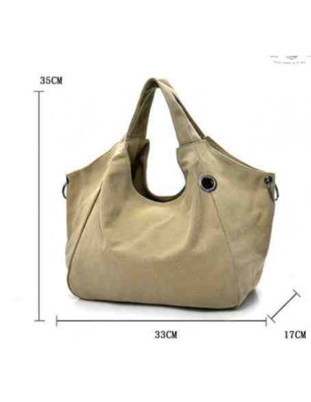 Female cotton bag K010 gray buy in online store