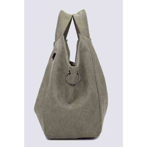 Female cotton bag K010 gray buy in online store