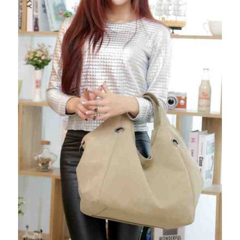 Female cotton bag K010 gray buy in online store
