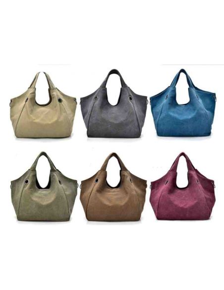 Female cotton bag K010 gray buy in online store