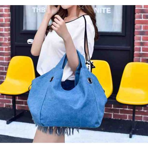 Female cotton bag K010 gray buy in online store