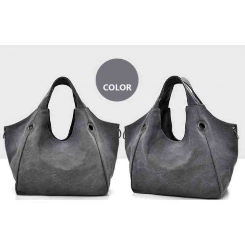 Female cotton bag K010 gray buy in online store