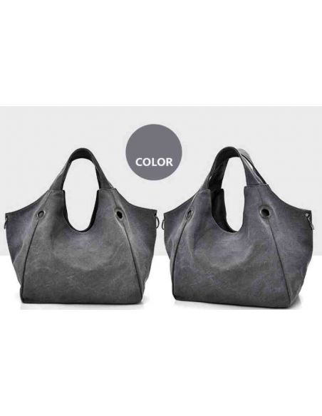 Female cotton bag K010 gray buy in online store