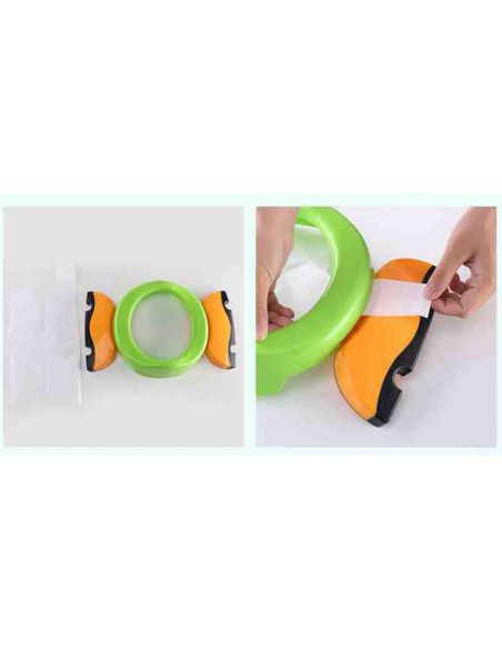 Road folding pot plastic green and seating for toilet 2 in 1 buy in online store Road folding pot plastic green and seating for toilet 2 in 1 buy in online store