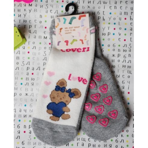 Socks Children's anti-slip terry size 19-22 white buy in online store