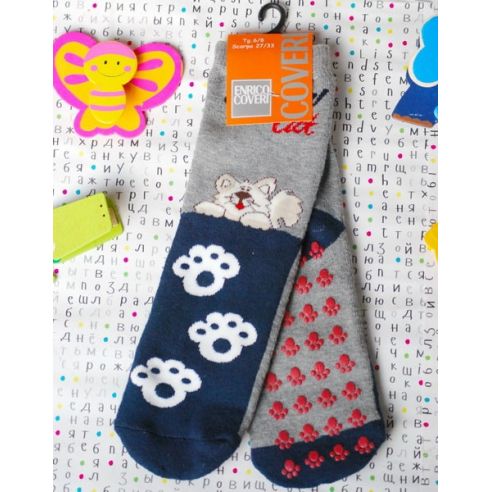 Baby socks Coveri Anti-slip terry size 27-33 gray buy in online store