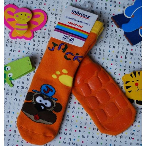 Socks Baby Anti-slip Machrow Meritex Orange Size 23-28 buy in online store