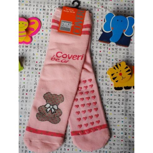 Baby socks Coveri Anti-slip terry size 27-33 pink buy in online store