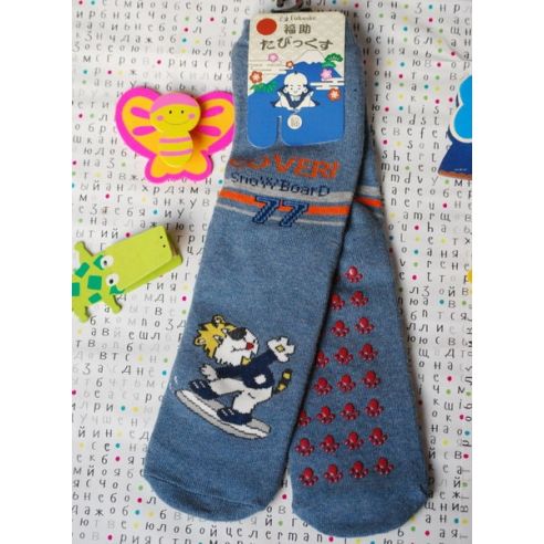 Socks Children's Fukuske Anti-slip Machrow Size 34-39 Dark Gray Tiger buy in online store