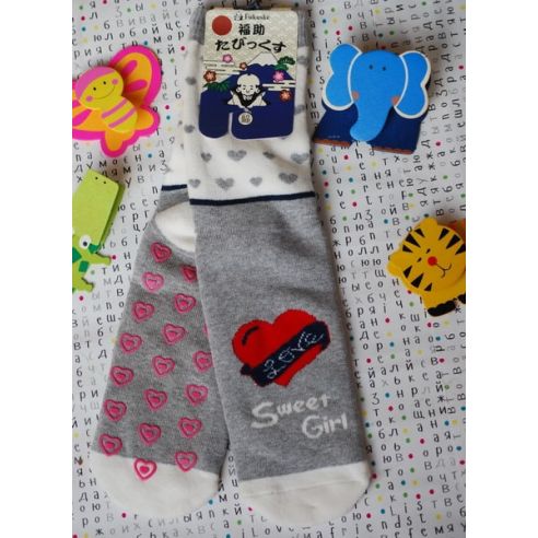 Baby socks Fukuske Anti-slip terry size 34-39 Heart buy in online store