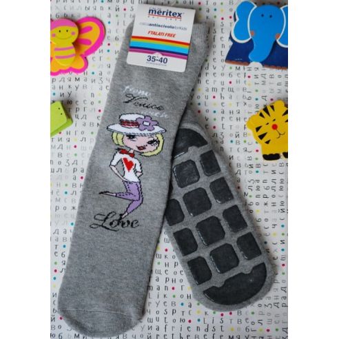 Socks Children's Anti-slip Machrow Meritex Gray Size 35-40 buy in online store