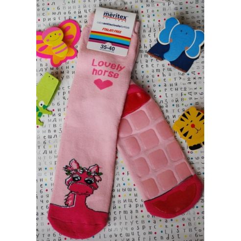 Socks Baby Anti-slip Machrow Meritex Pink Size 35-40 buy in online store