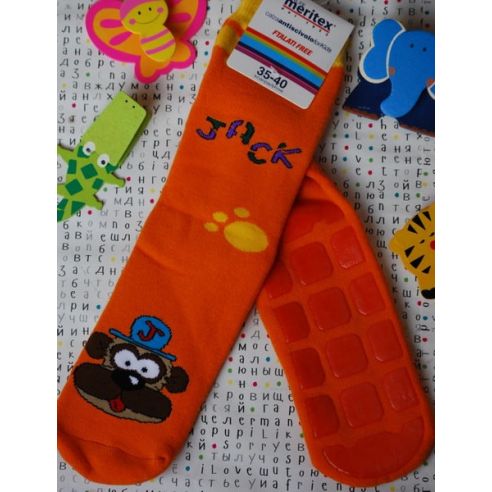 Socks Baby Anti-slip Machrow Meritex Orange Size 35-40 buy in online store