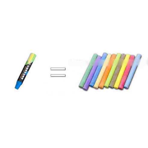 Water soluble dustless chalk white - 20pcs buy in online store