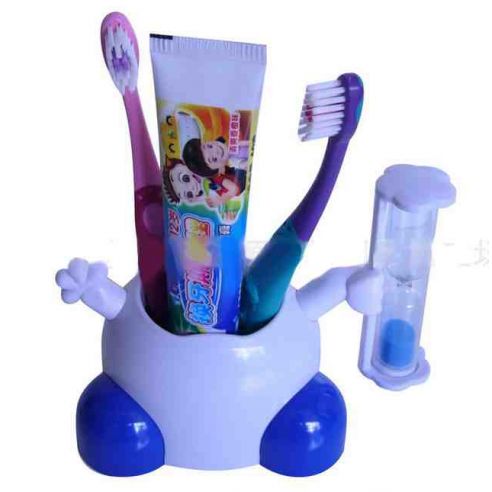 Stand under the toothbrushes with sand clock buy in online store