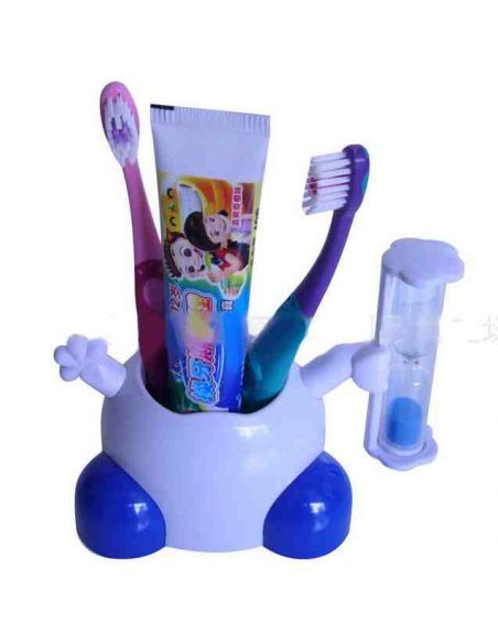 Stand under the toothbrushes with sand clock buy in online store