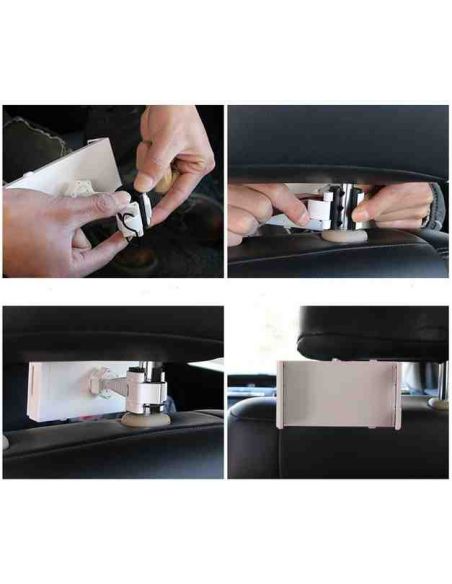 Car fastening for tablets and smartphones on the back of the seat black buy in online store