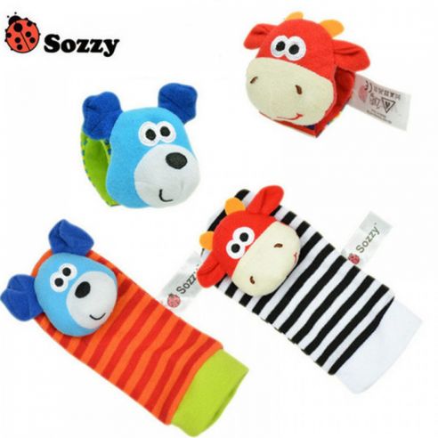 Educational rattles on the legs and handles of the company Sozzy set 1 buy in online store