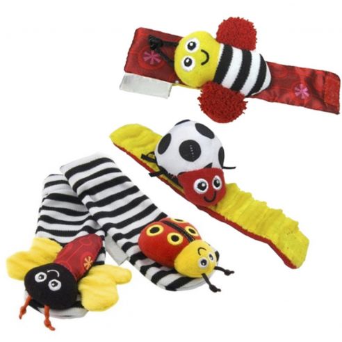 Educational rattles on the legs and handles of the company Lamaze buy in online store