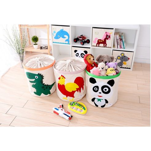 Basket for toys Cotton with Applique - Panda buy in online store