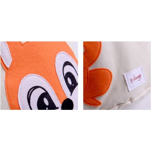 Basket for toys cotton with applique - Squirrel buy in online store