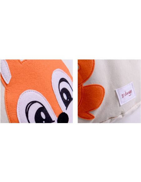 Basket for toys cotton with applique - Squirrel buy in online store Basket for toys cotton with applique - Squirrel buy in online store