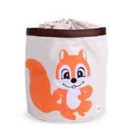 Basket for toys cotton with applique - Squirrel buy in online store