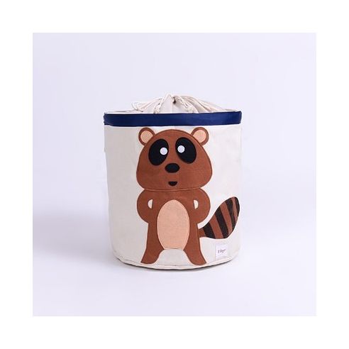 Basket for toys Cotton with Applique - Raccoon buy in online store