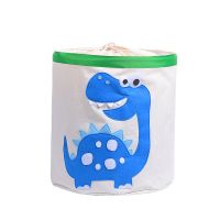 Basket for toys Cotton with Applique - Blue Dinosaur buy in online store