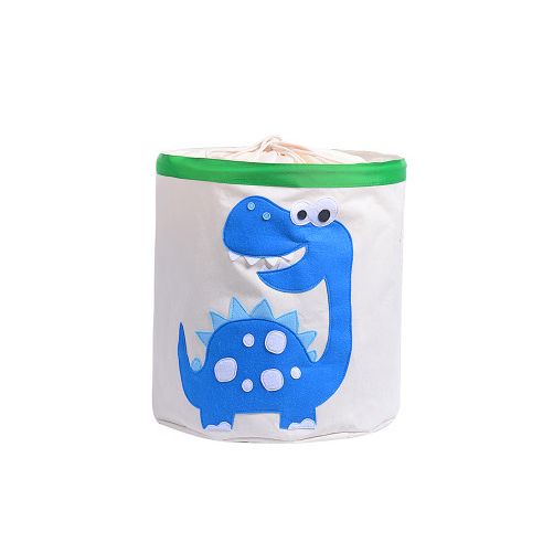 Basket for toys Cotton with Applique - Blue Dinosaur buy in online store