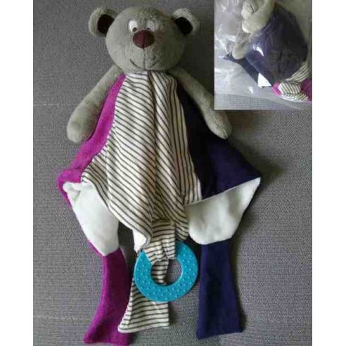 Toy bear rattle - handkerchiefs - teether buy in online store