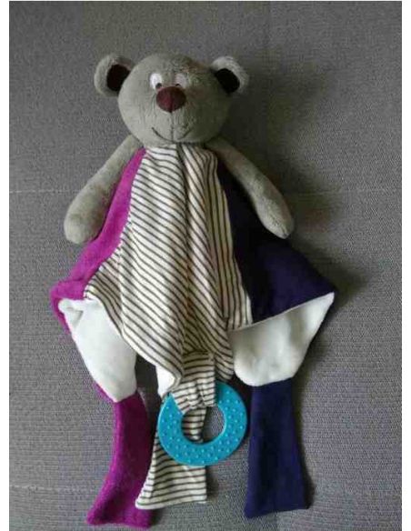 Toy bear rattle - handkerchiefs - teether buy in online store