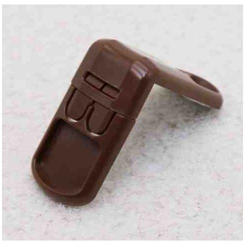 Corner lock - Two brown buttons buy in online store