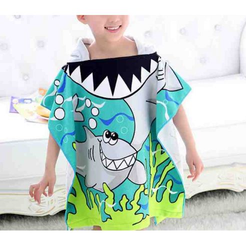 Beach Towel Poncho - Shark buy in online store