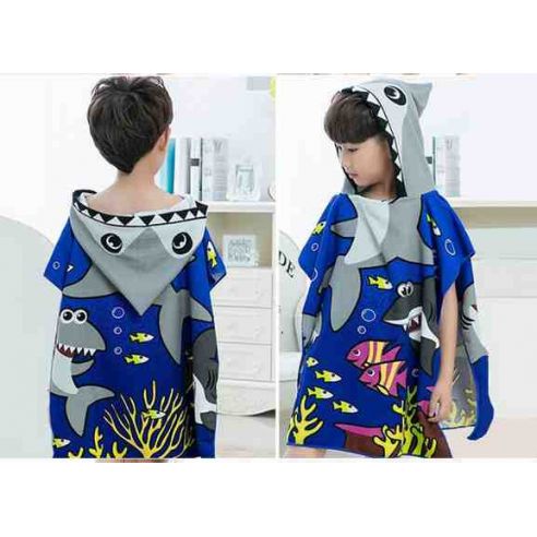 Beach Towel Poncho - Fish buy in online store