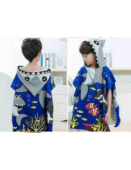 Beach Towel Poncho - Fish buy in online store Beach Towel Poncho - Fish buy in online store