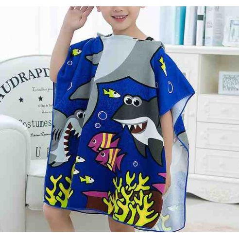 Beach Towel Poncho - Fish buy in online store