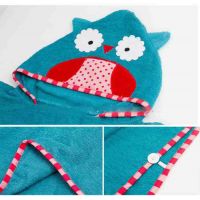 Children's Towel Cape Poncho (Analog Skip Hop) Hooded - Owl 70 * 140 buy in online store 2