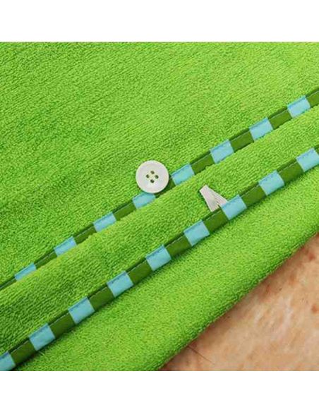 Children's Towel Cape Poncho (Analog Skip Hop) Hooded - Frog 70 * 140 buy in online store