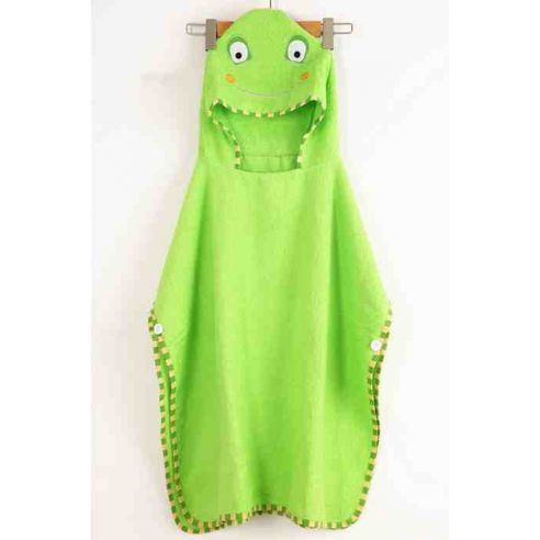 Children's Towel Cape Poncho (Analog Skip Hop) Hooded - Frog 70 * 140 buy in online store