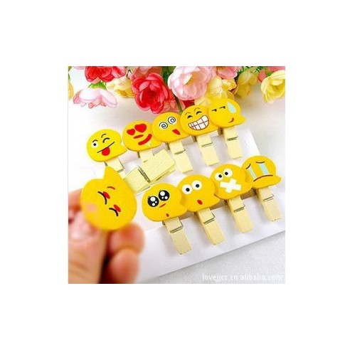 Decarative clothespins - Smiley buy in online store