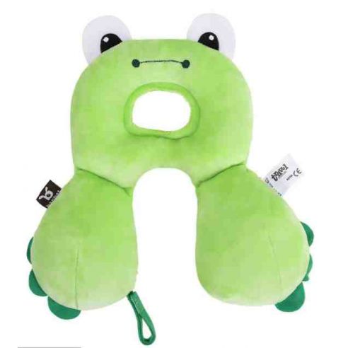 Pillow for children Banbet in auto, stroller and travel from 0 to 12 months - frog buy in online store