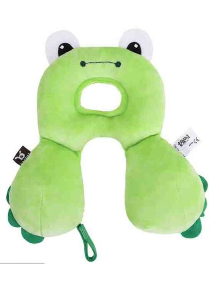 Pillow for children Banbet in auto, stroller and travel from 0 to 12 months - frog buy in online store