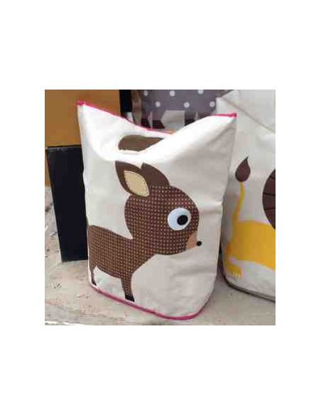 Basket for Toys Cotton with Applique - Bear buy in online store Basket for Toys Cotton with Applique - Bear buy in online store