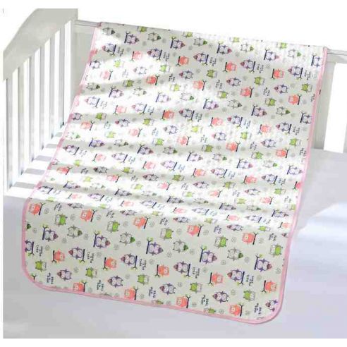 Diaper Waterproof cotton owls with a layer - size 30 * 45cm buy in online store