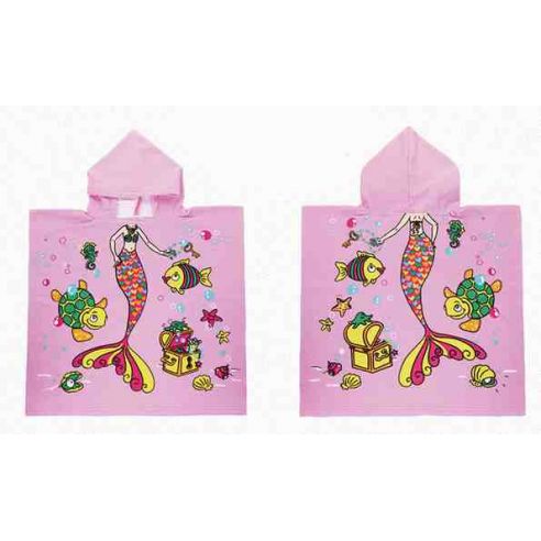 Beach Towel Poncho - Pink Mermaid buy in online store
