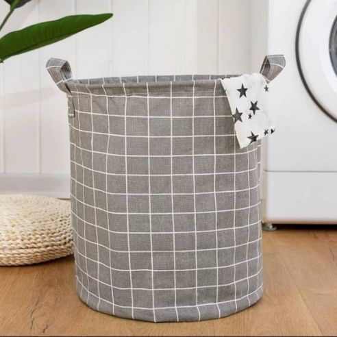 Basket for cotton toys big (without tightening) - gray buy in online store