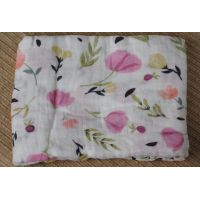 Gauze Muslin Diaper 120 * 120 - Lilac Flowers buy in online store