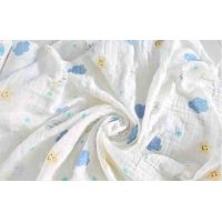 Gauze Muslin Diaper 120 * 120 - Clouds buy in online store 2