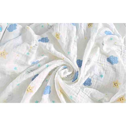 Gauze Muslin Diaper 120 * 120 - Clouds buy in online store